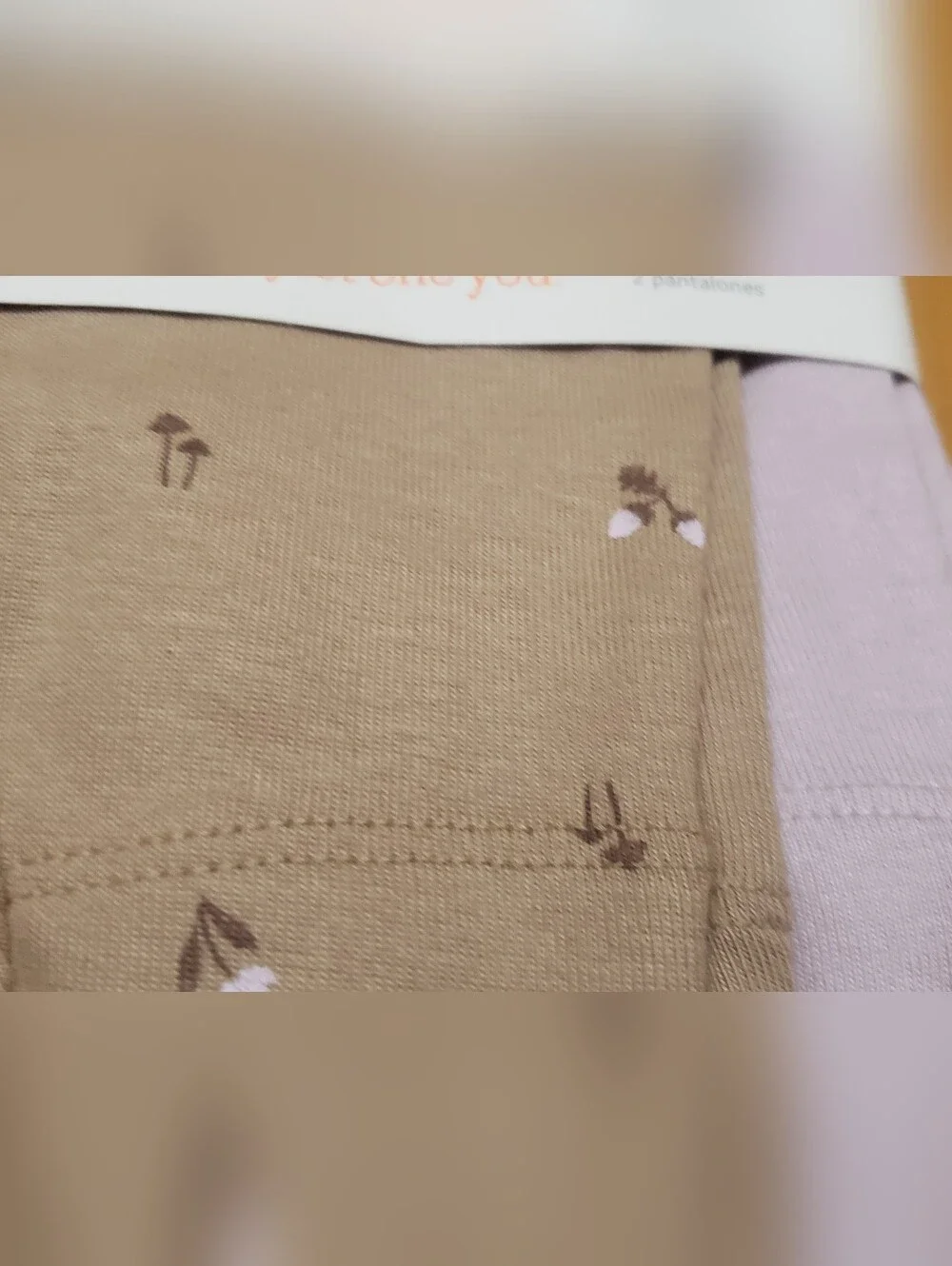 Carter's 2-Pack Baby Leggings in Brown Floral & Light Purple